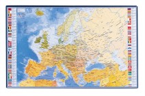 Podložka, mapa Európy, anglické názvy