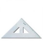 Pravítko trojuholník 16 cm s kolmicou