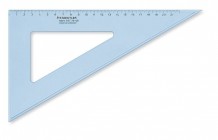 Trojuholníkové pravítko, plastové, 60°, 25 cm, STAEDTLER 'Mars', priehľadné modré